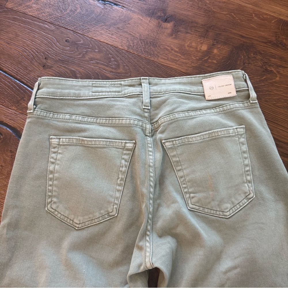 NWOT Ag Adriano Goldschmied Green Straight Leg Jeans 04-0139 - Picture 5 of 9